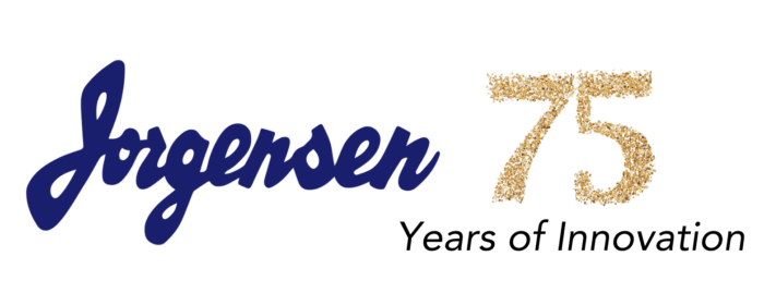 Jorgensen 75th anniversary logo